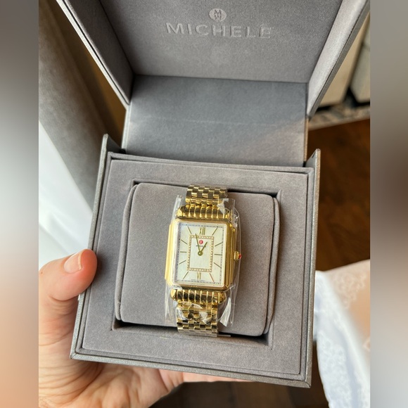 MICHELE Women's Deco II Diamond Bracelet Watch, 20mm x 43mm - 0.11 ctw